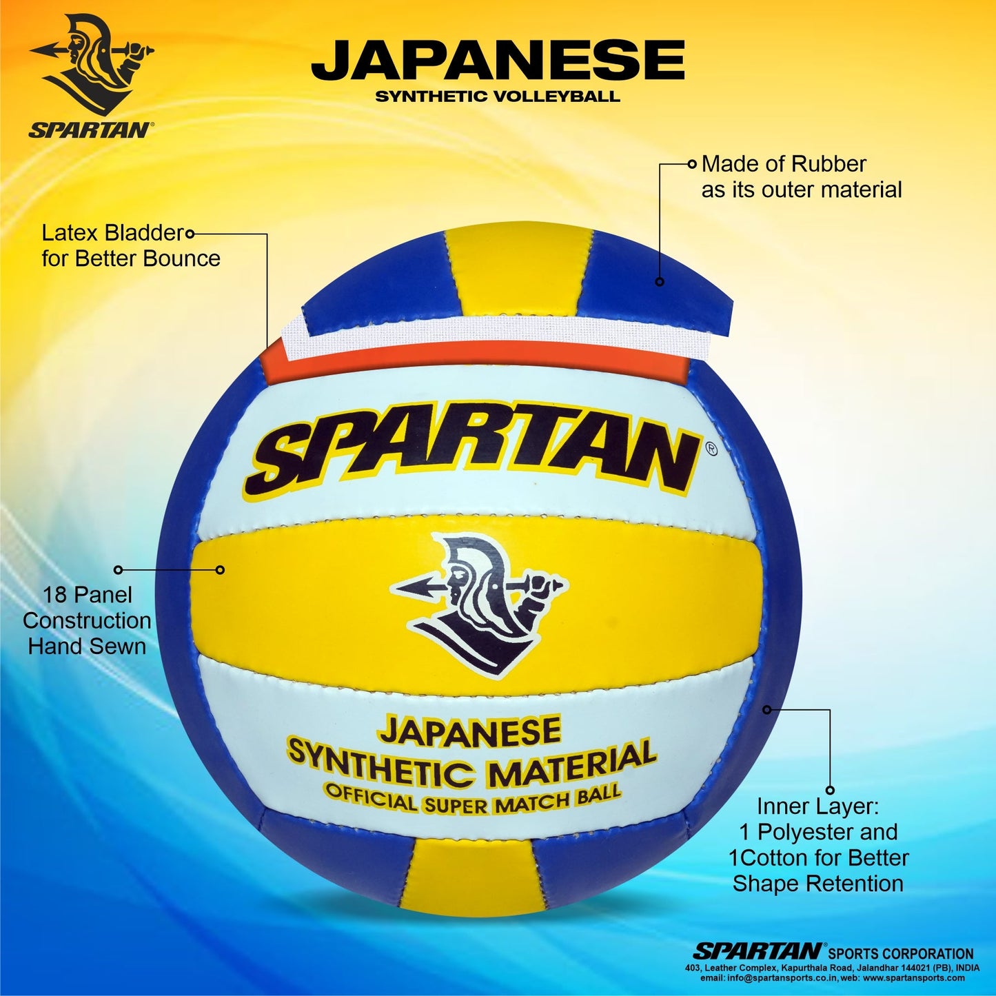 SPARTAN JAPANESE 18 P TRI COLOUR Spartan Sports