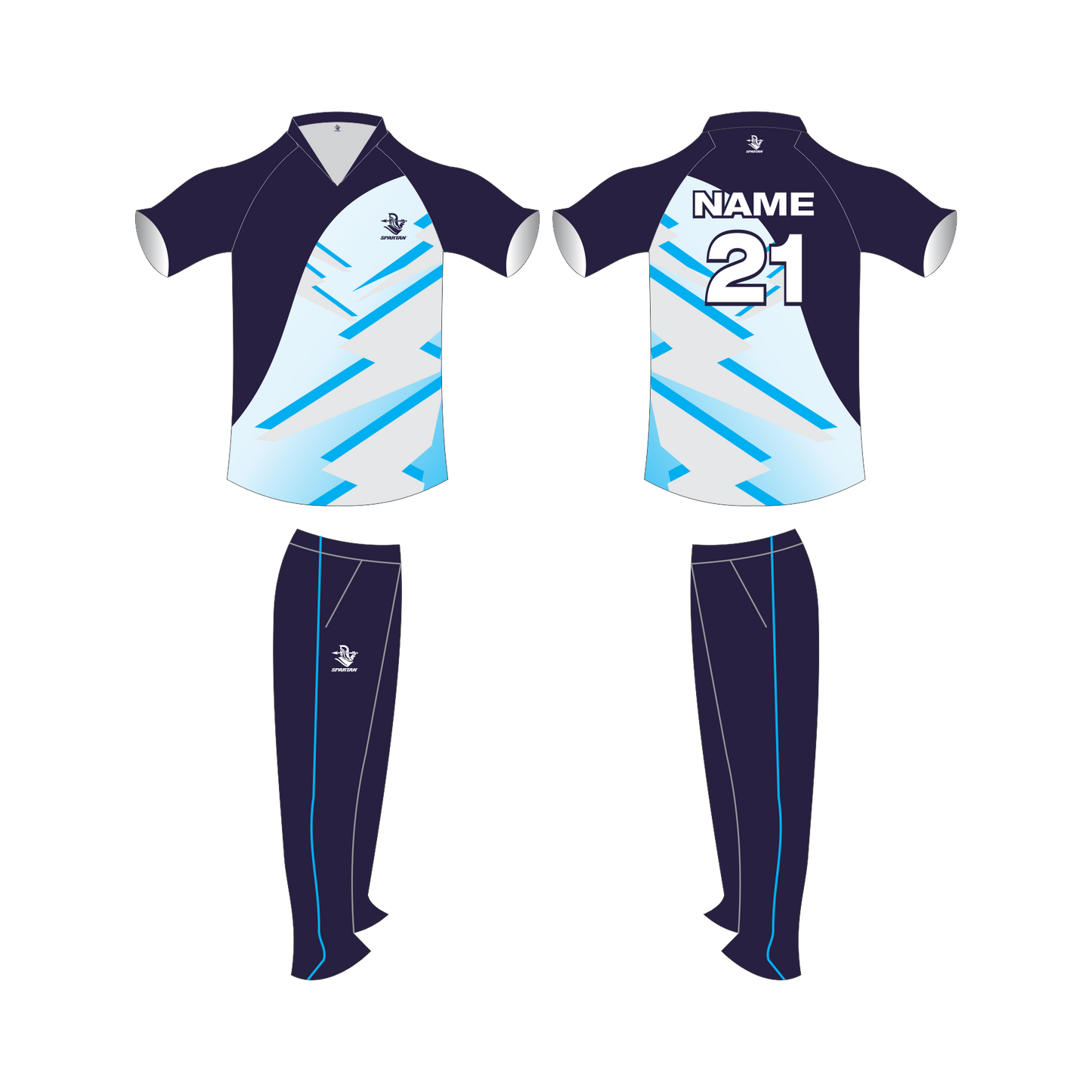 CRICKET WEAR TEAM WEAR MICRO PP HALF SLEEVE WITH PANT (FRONT SIDE SUBLIMATION SHIRT ONLY)