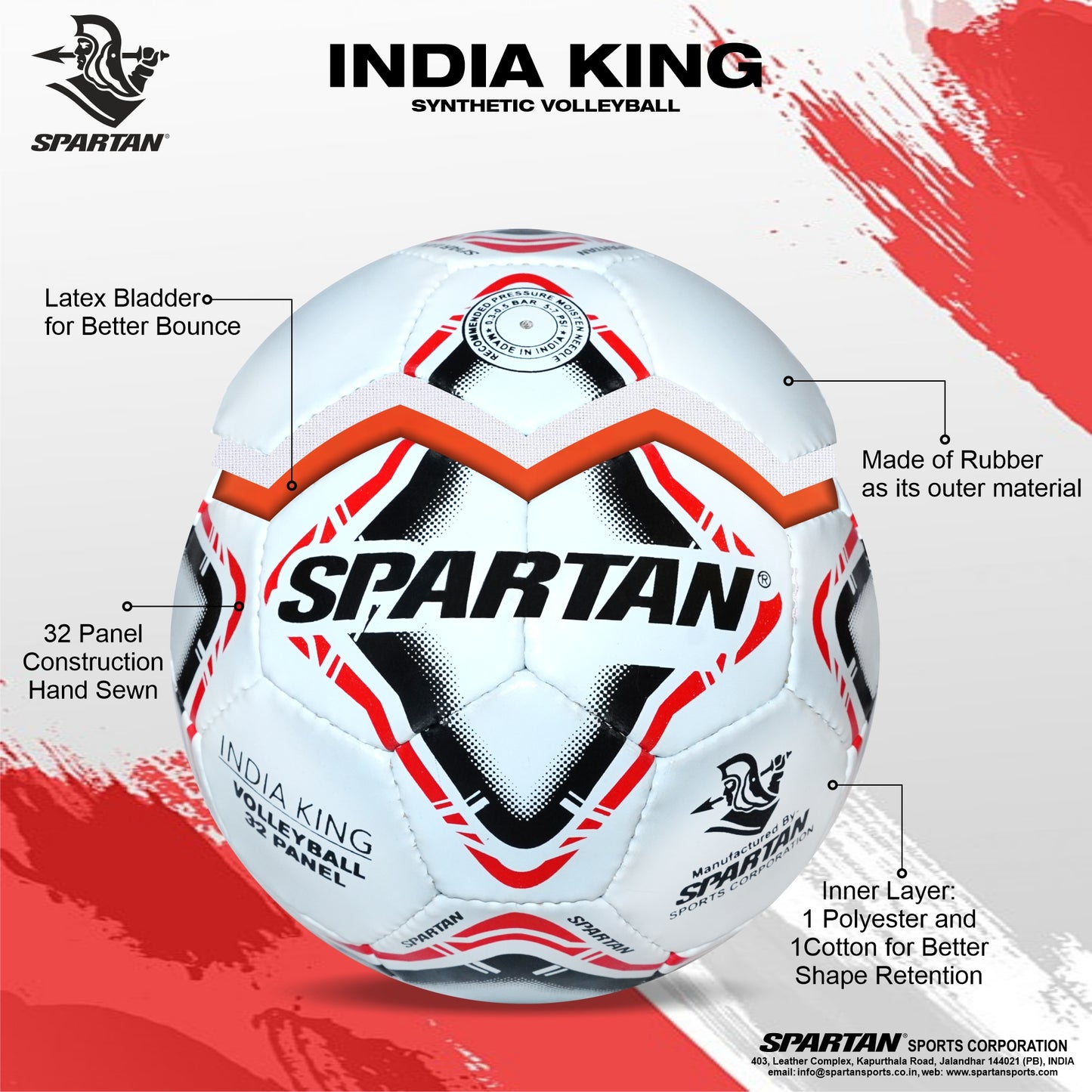 SPARTAN INDIA KING 32 PANELS WHITE APP.BY VFI