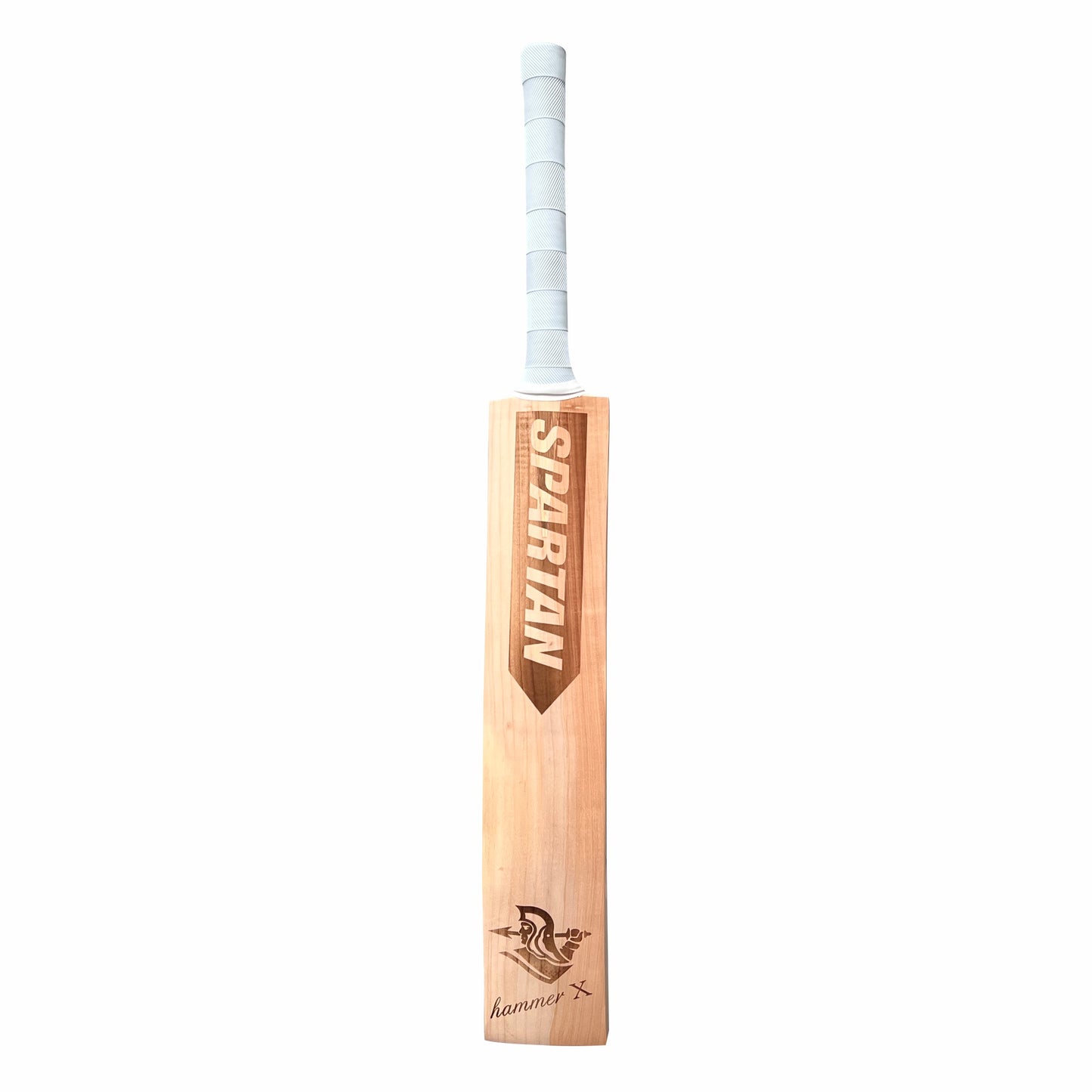 Spartan Hammer X Engraved Kashmir Willow Cricket Bat Full Size | Lightweight Hard Tennis & Leather Ball Bat | Thick Edges | Free Spartan Cap & Bat Cover
