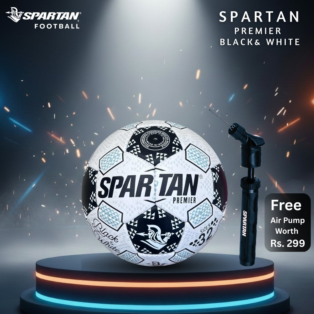 SPARTAN FOOTBALL PREMIER BLACK & WHITE Spartan Sports