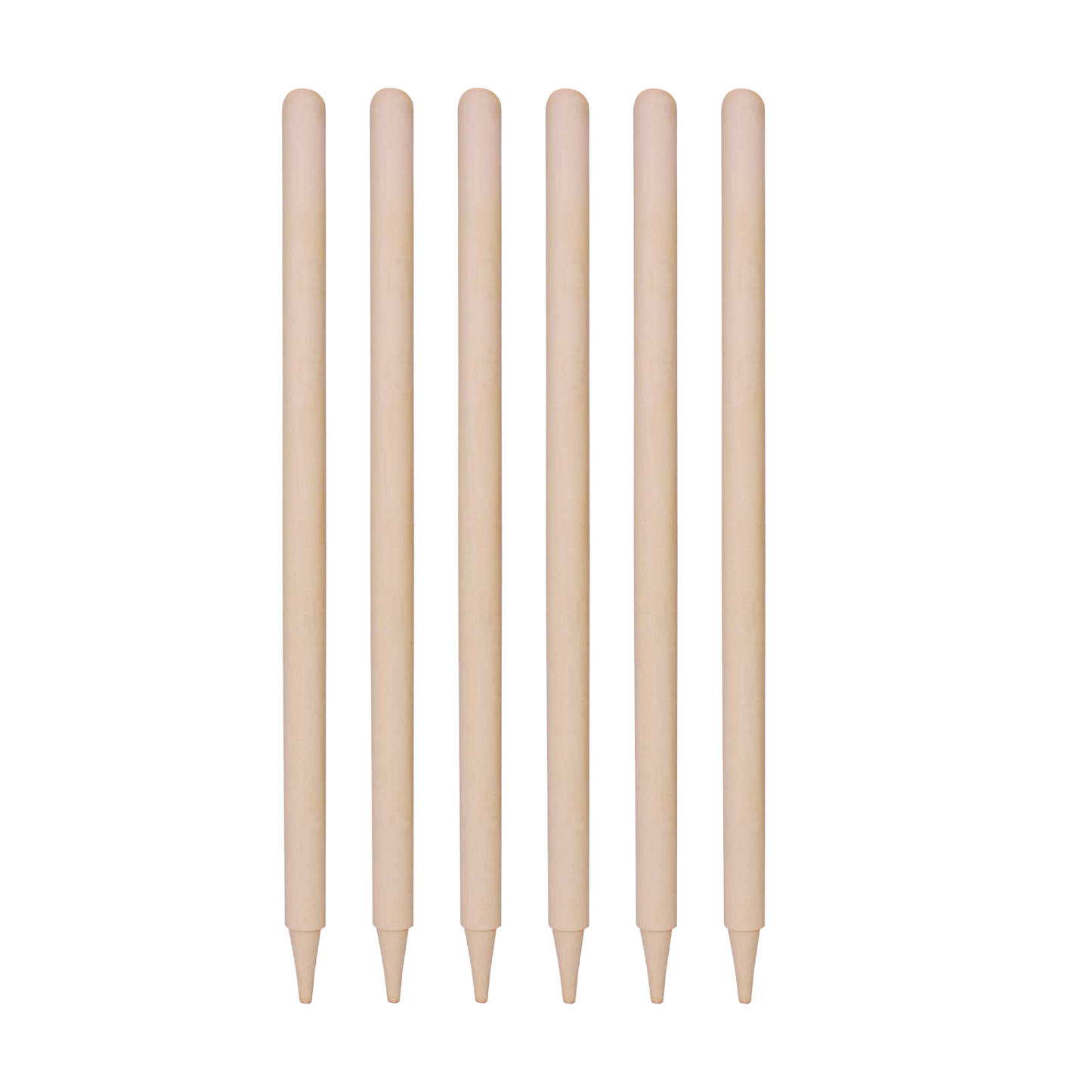 WOODEN STUMPS NATURAL With Bails Set of 6Pcs