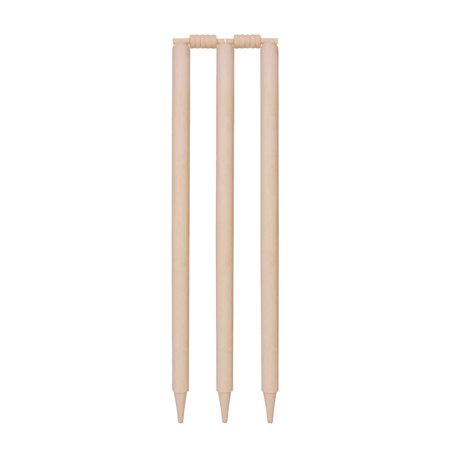 WOODEN STUMPS NATURAL With Bails Set of 6Pcs