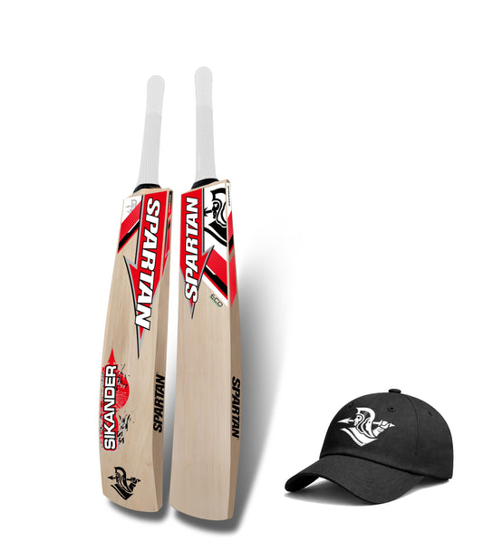 Spartan Sikander ECO Kashmir Willow Cricket Bat with Spartan Cap